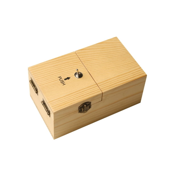 Fun Gift Novelty Gag Mystical Mesmerizing Black Box Toy Switch Flip Useless Box